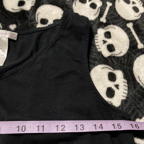 CAROLE HOCHMAN Black stretchy cotton v-neck tank top ~ SMALL MEDIUM goth shirt - Picture 10 of 14